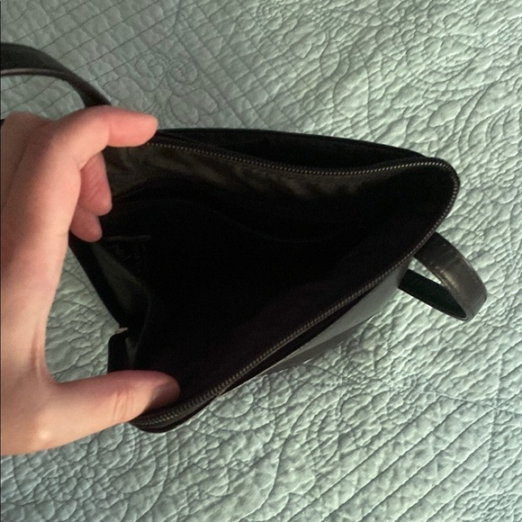 Mini Leather Bucket Bag with Shoulder Strap - Picture 4 of 4